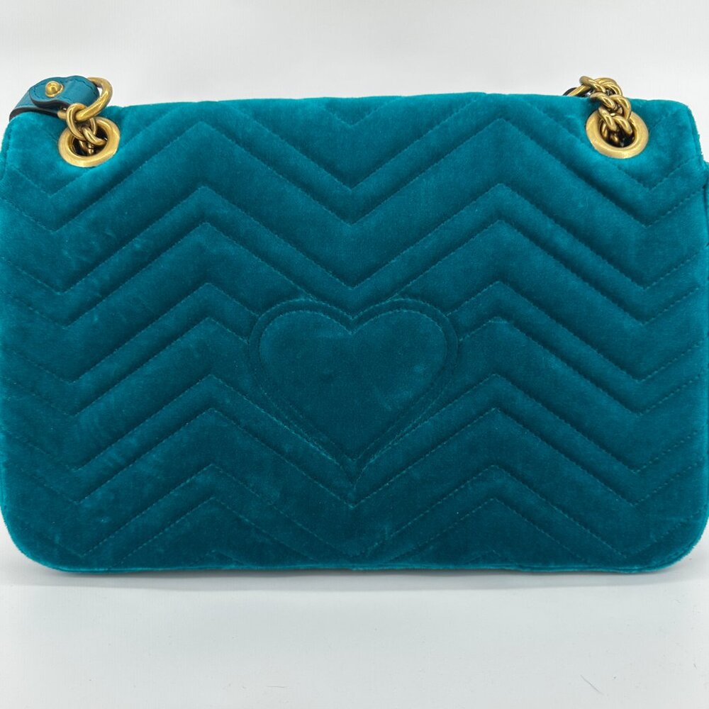 RAREGucci Medium Marmont Bag with Chevron Quilting - (Limited 110th Anniversary) - Picture 3 of 15